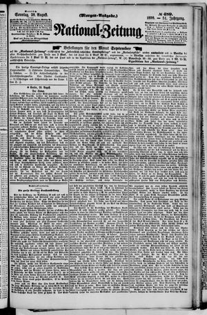 Nationalzeitung vom 28.08.1898