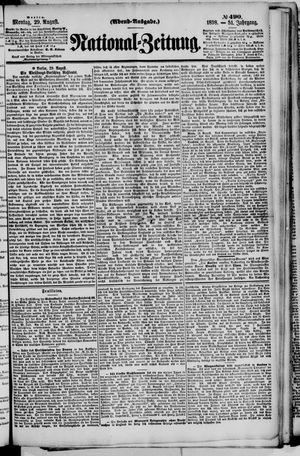 Nationalzeitung vom 29.08.1898