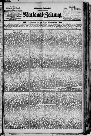 Nationalzeitung vom 31.08.1898