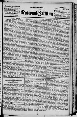Nationalzeitung vom 01.09.1898