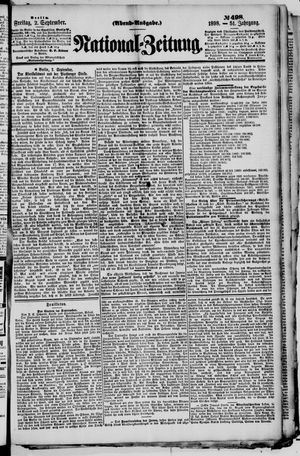 Nationalzeitung vom 02.09.1898
