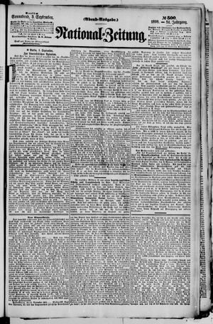Nationalzeitung vom 03.09.1898