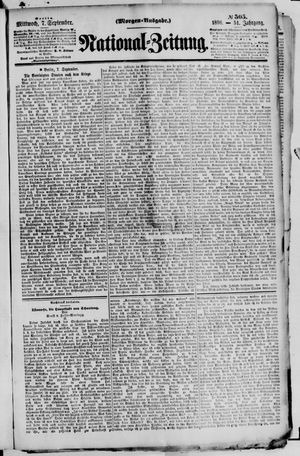 Nationalzeitung vom 07.09.1898