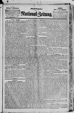 Nationalzeitung vom 09.09.1898