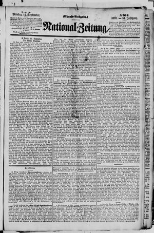Nationalzeitung vom 12.09.1898