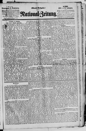 Nationalzeitung vom 15.09.1898