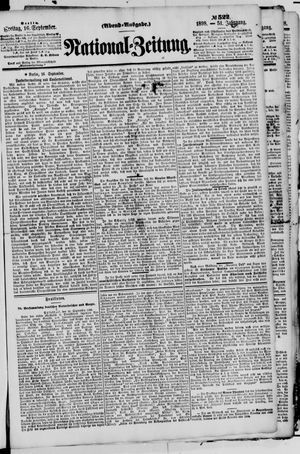 Nationalzeitung vom 16.09.1898