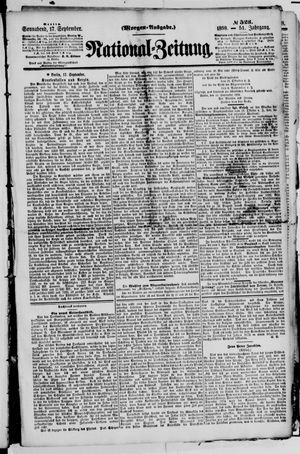 Nationalzeitung vom 17.09.1898