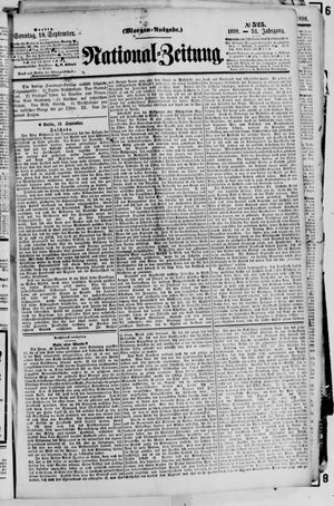 Nationalzeitung vom 18.09.1898