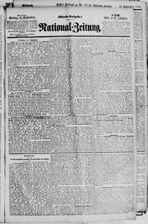 Nationalzeitung vom 19.09.1898