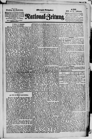 Nationalzeitung vom 20.09.1898