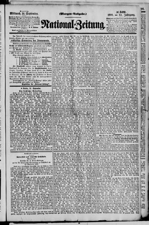 Nationalzeitung vom 21.09.1898
