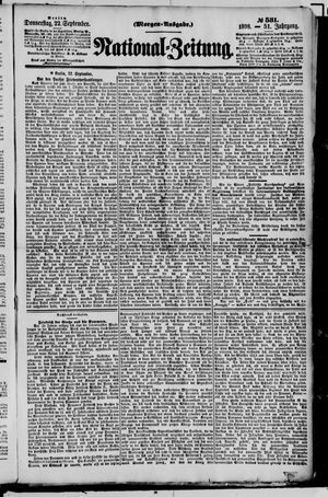 Nationalzeitung vom 22.09.1898