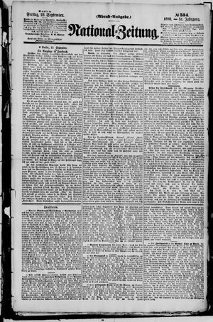 Nationalzeitung vom 23.09.1898