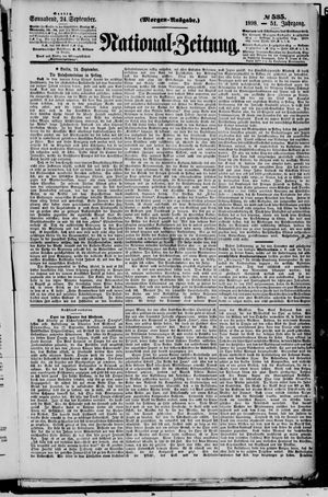 Nationalzeitung vom 24.09.1898