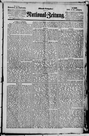 Nationalzeitung vom 24.09.1898