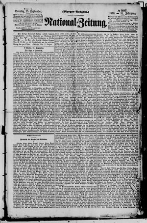 Nationalzeitung vom 25.09.1898