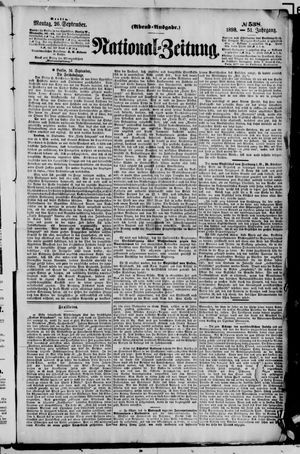 Nationalzeitung vom 26.09.1898