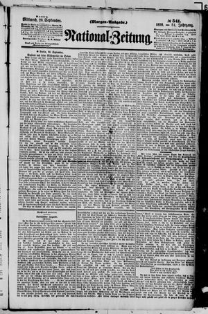 Nationalzeitung vom 28.09.1898