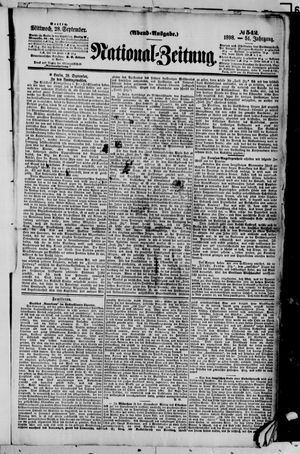 Nationalzeitung vom 28.09.1898