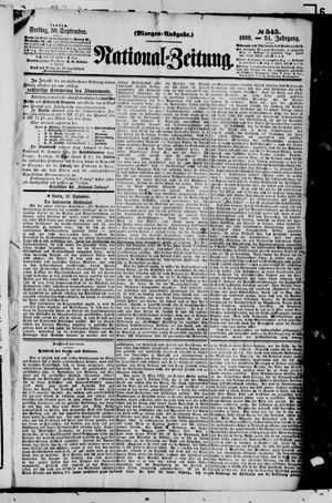 Nationalzeitung vom 30.09.1898