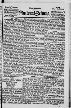 Nationalzeitung vom 08.10.1898