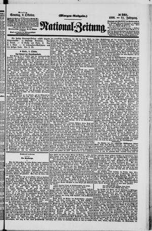 Nationalzeitung vom 09.10.1898