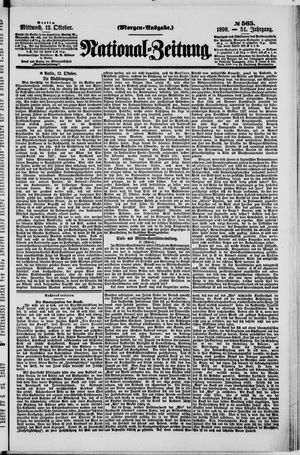Nationalzeitung vom 12.10.1898
