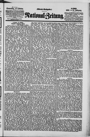 Nationalzeitung vom 13.10.1898