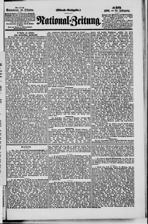 Nationalzeitung vom 15.10.1898