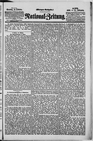 Nationalzeitung vom 16.10.1898