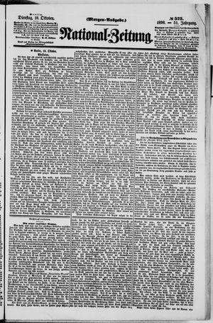 Nationalzeitung on Oct 18, 1898