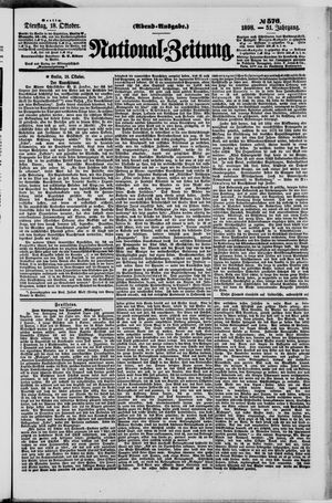 Nationalzeitung on Oct 18, 1898