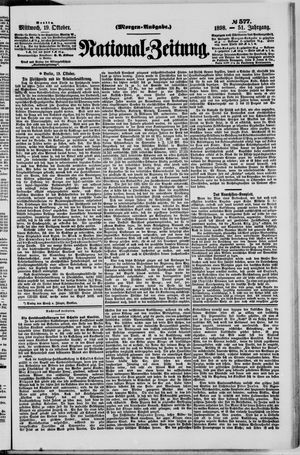 Nationalzeitung vom 19.10.1898