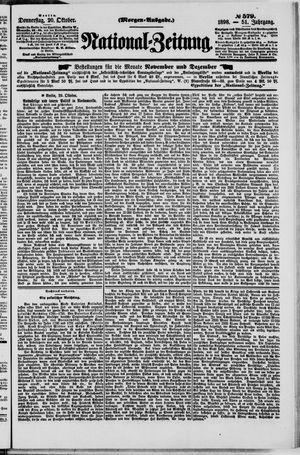 Nationalzeitung vom 20.10.1898