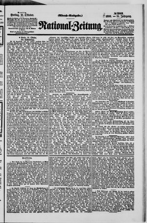 Nationalzeitung vom 21.10.1898