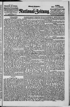 Nationalzeitung vom 22.10.1898
