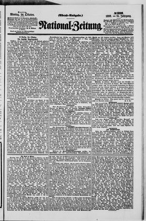 Nationalzeitung vom 24.10.1898