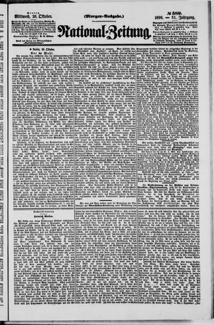 Nationalzeitung vom 26.10.1898