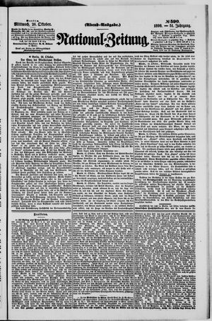 Nationalzeitung vom 26.10.1898