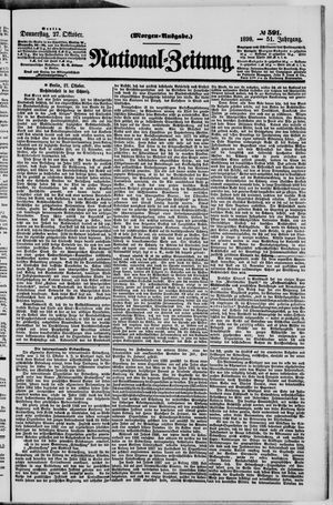 Nationalzeitung on Oct 27, 1898