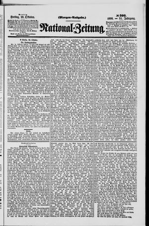 Nationalzeitung vom 28.10.1898
