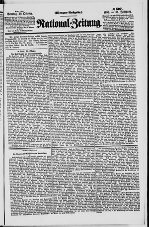 Nationalzeitung vom 30.10.1898