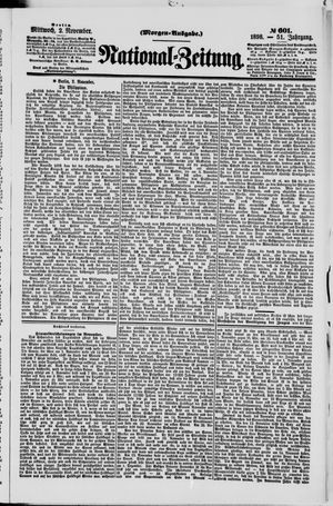 Nationalzeitung vom 02.11.1898