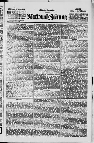 Nationalzeitung vom 02.11.1898