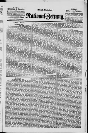 Nationalzeitung vom 03.11.1898