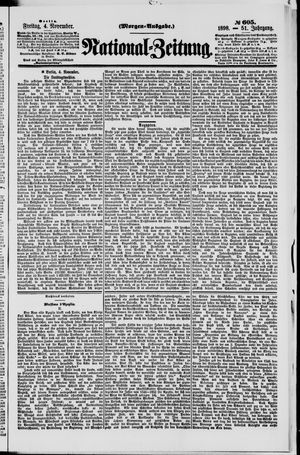 Nationalzeitung vom 04.11.1898