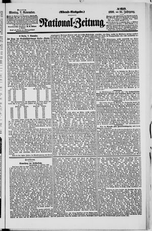 Nationalzeitung vom 07.11.1898