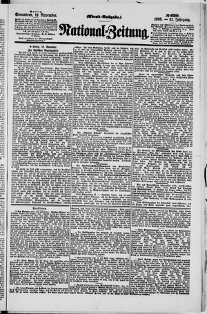 Nationalzeitung vom 12.11.1898