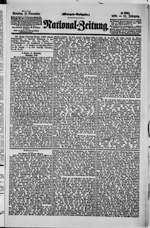 Nationalzeitung vom 13.11.1898